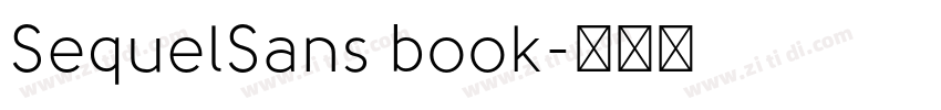 SequelSans book字体转换